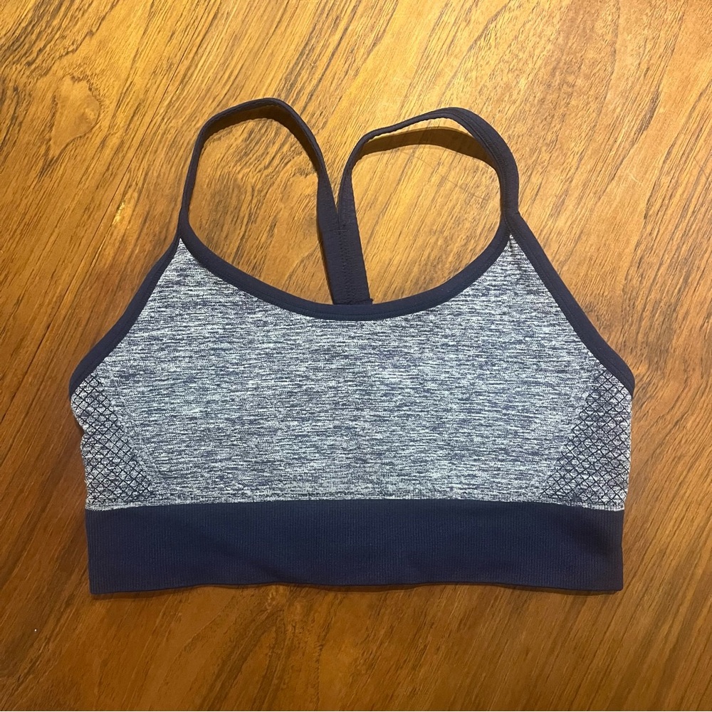 NWOT New Balance Reversible Blue Racerback Sports Bra